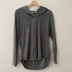 Noire Athletic Waffle Knit Hooded Sweatshirt L